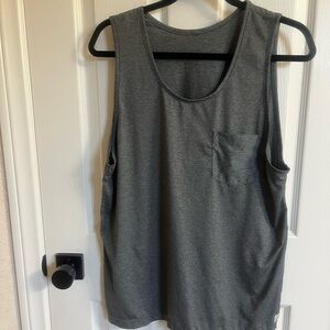 Vuori Men's Tank Top in Charcoal Gray